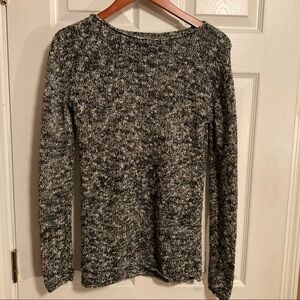 J Crew Black & White Knit Tunic Length Sweater Size XS